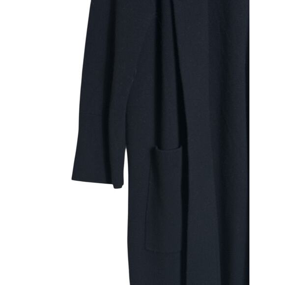 J. Crew Women’s Merino Wool Ella Long Sweater Blazer Size M Oversized Navy Blue - Picture 6 of 9